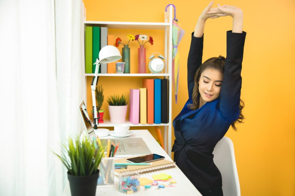 Desk stretches and exercise